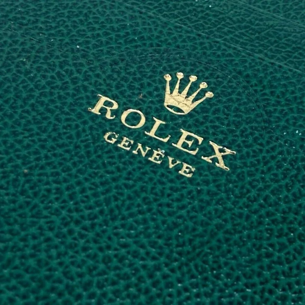 ROLEX logo Notebook notebook stationery Notebook Leather Green